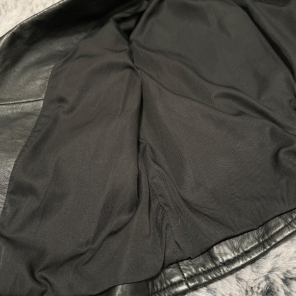 Leather Black Bike Jacket - Picture 6 of 8